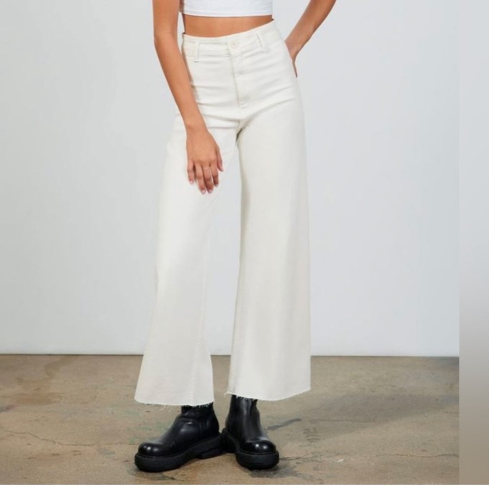 NWT Zara Marine Straight Wide Leg Jeans